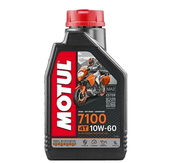 ACEITE PARA MOTOR A GASOLINA 4 TIEMPOS MOTUL 7100 10W60 1L SINTETICO